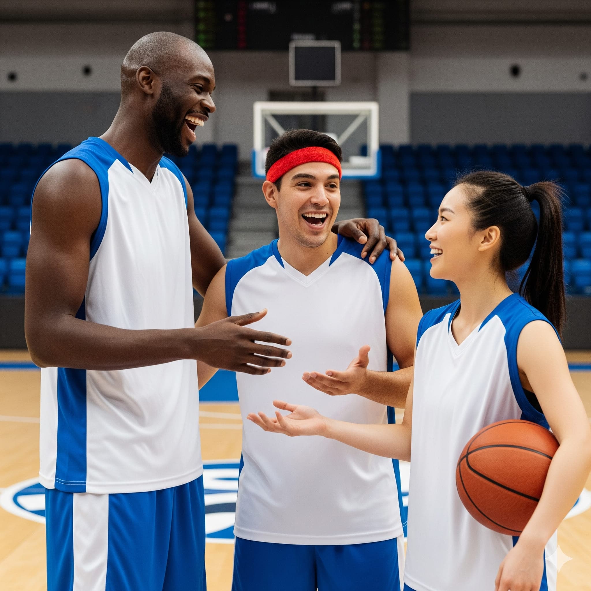 Players talking