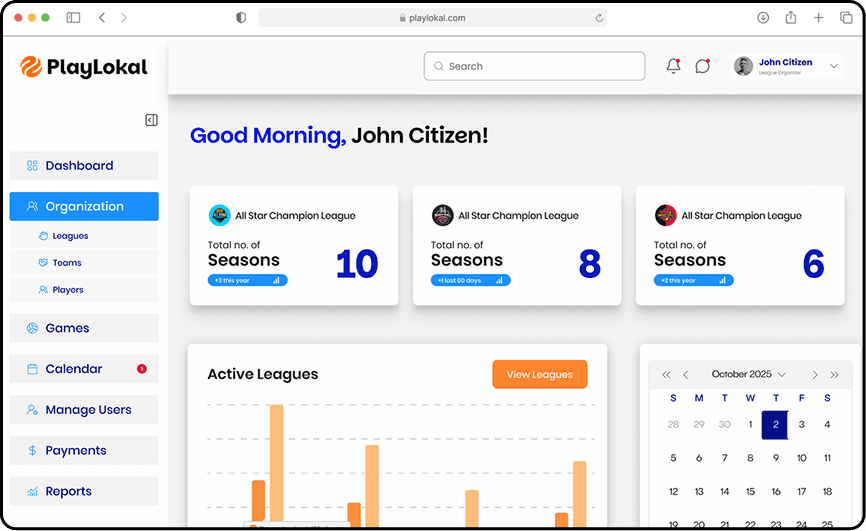 PlayLokal sidebar