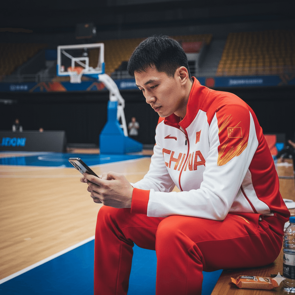 Basketball game action