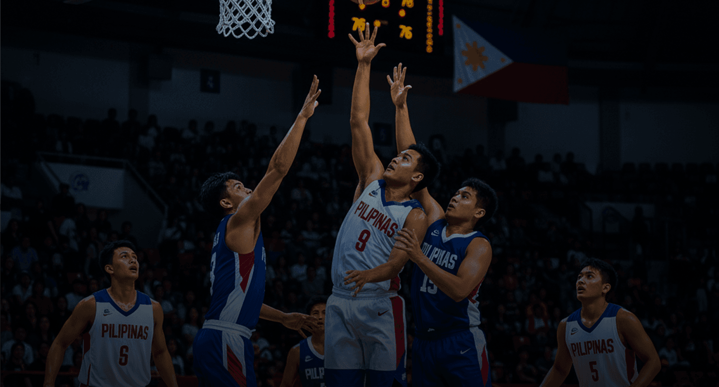 Basketball game action